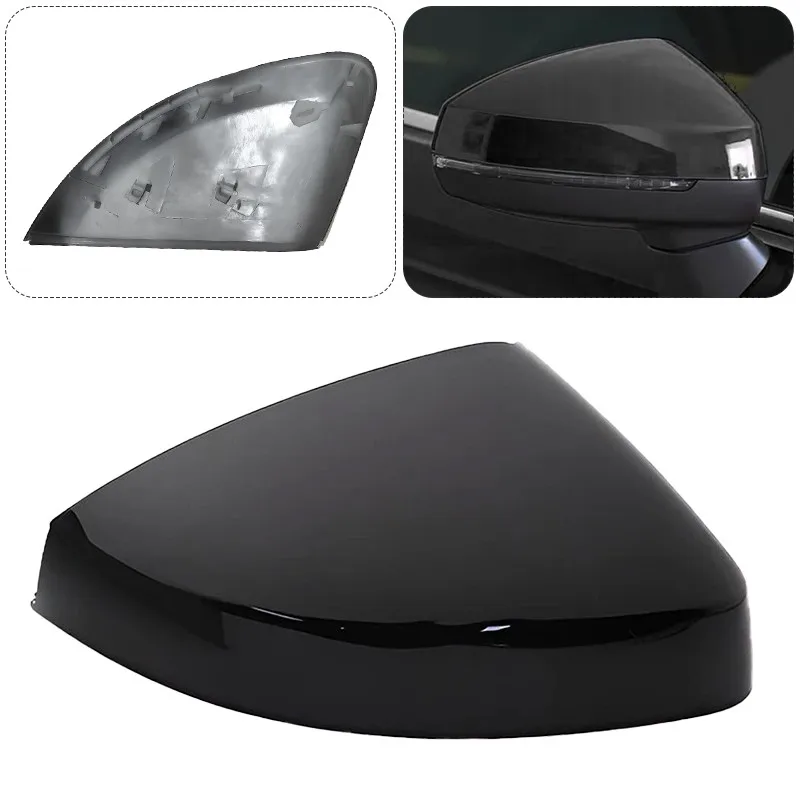 Passenger Side Gloss Black Right Side Mirror Cover Cap for AUDI S3 A3 RS3 13-19
