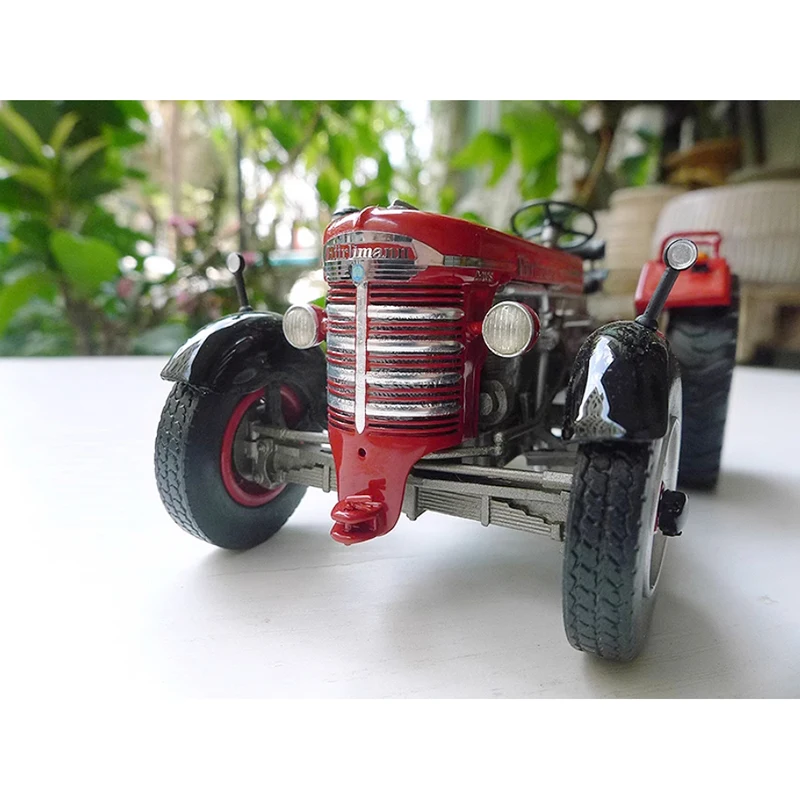 SCHUCO 1:32 مقياس D 200 S. rot جرار ألماني مزرعة سيارة الراتنج نموذج مجموعة كلاسيكية تذكارية زخرفة عرض الديكور #3