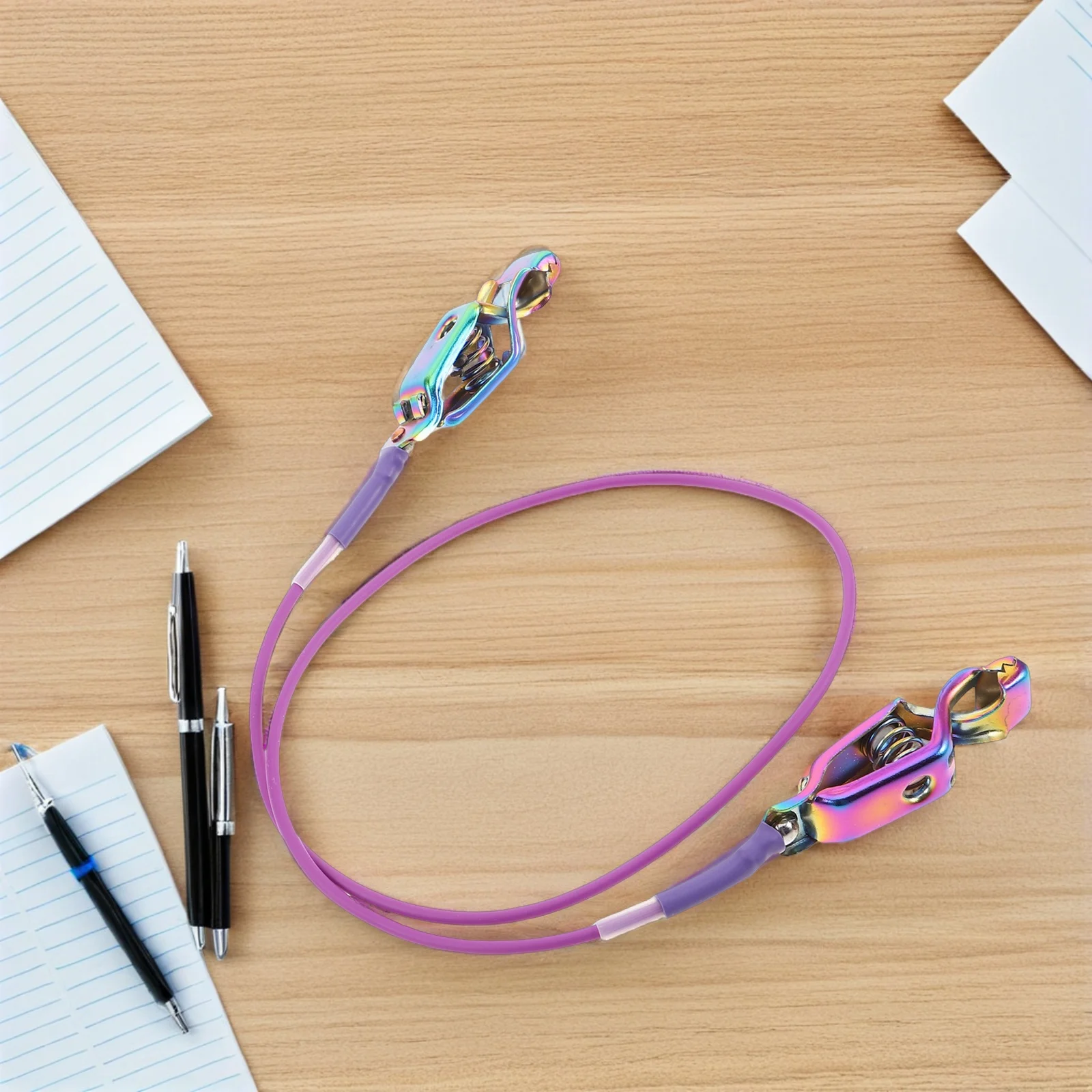 1 قطعة سياج وصلة كابل العالمي احباط Epee الجسم سلك مشبك من الفولاذ المقاوم للصدأ الأزرق رئيس خط للتدريب المنافسة سياج الأسلاك #5