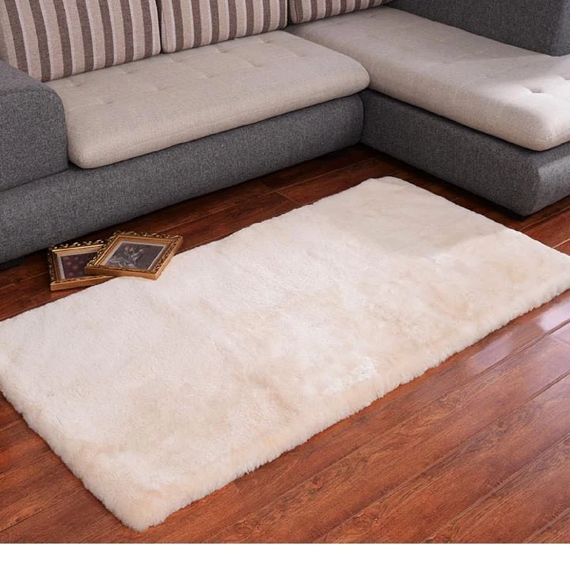 Australian Sheepskin Rugs For Living Room Fur Blanket Real Sheepskin Thorw Blanket Lambskin Rug Home Decor Bedroom Floor Carpet