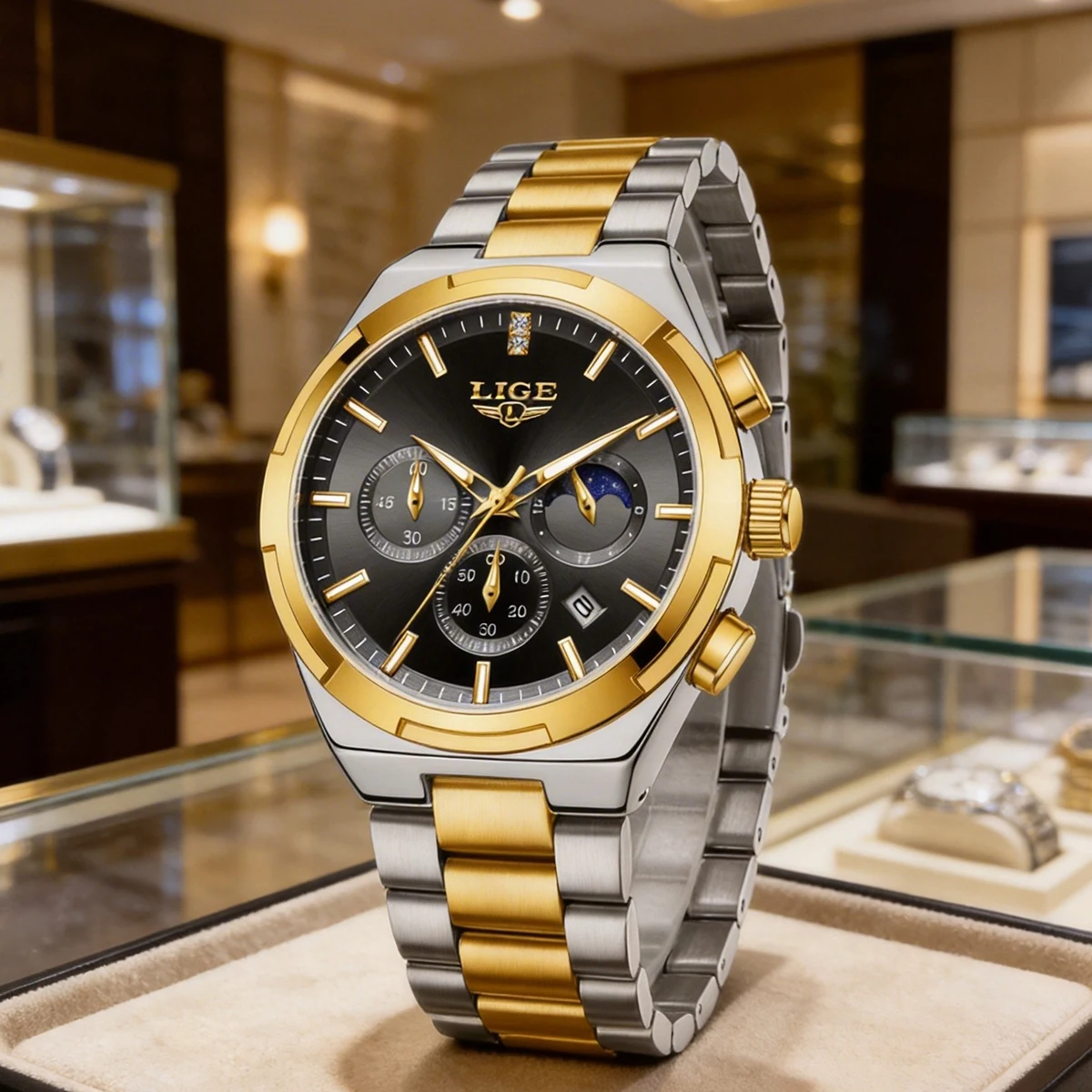 

LIGE Top Brand Luxury Watch Women Simple Ladies Analog Quartz Wrist Watches Fashion Casual Waterproof Female Clock Montre Femme