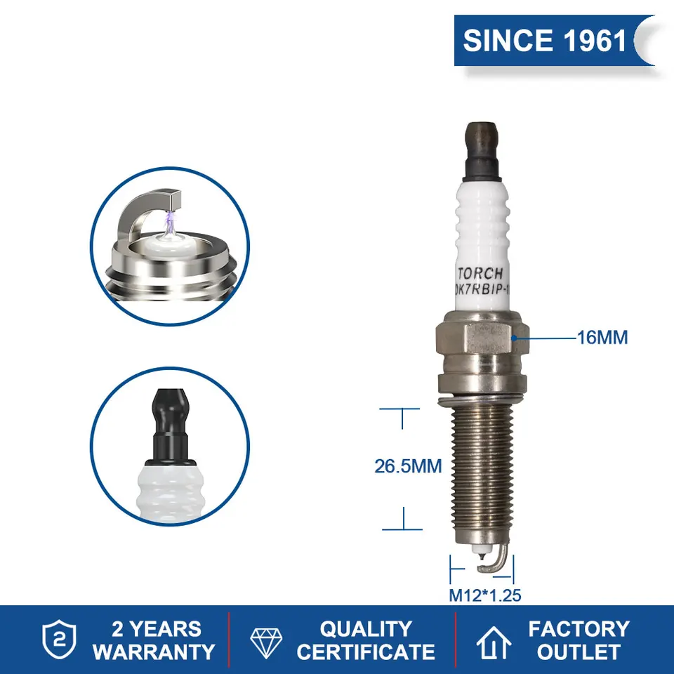 2-8PCS Iridium Spark Plugs Torch LDK7RBIP-11 Replace for