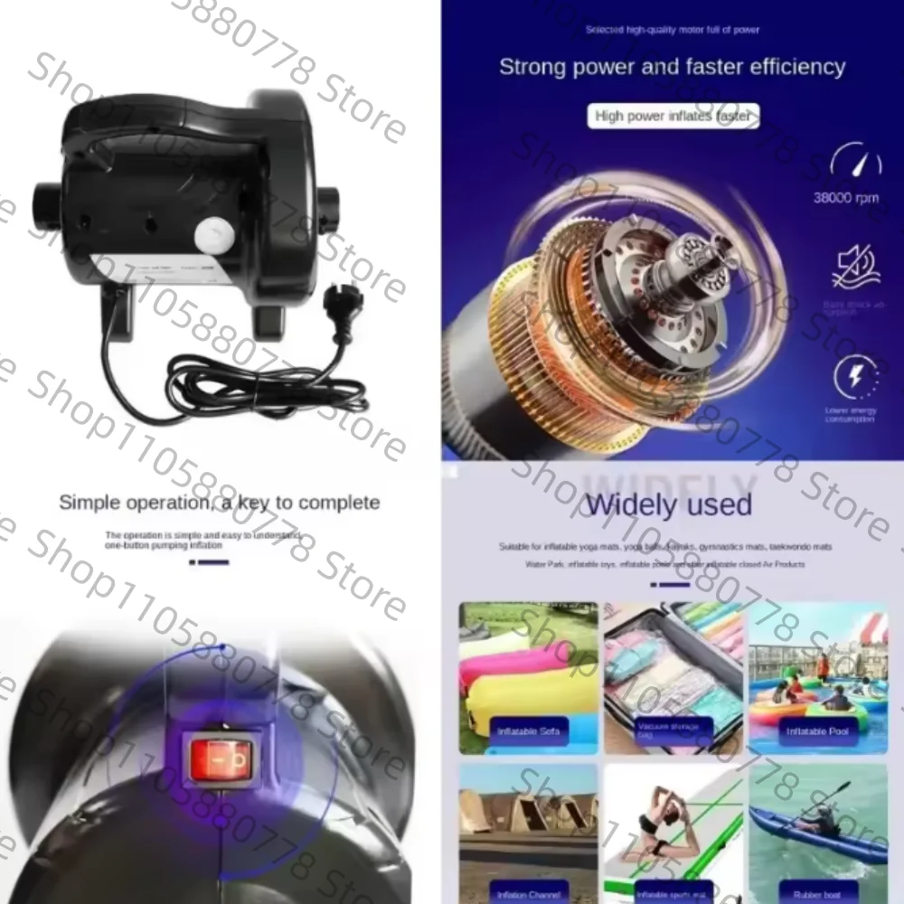 ZJ106 1200W Electric Inflator Pump Amusement Air Model Pump High Pressure Closed Air Inflator and Pump Dual Use