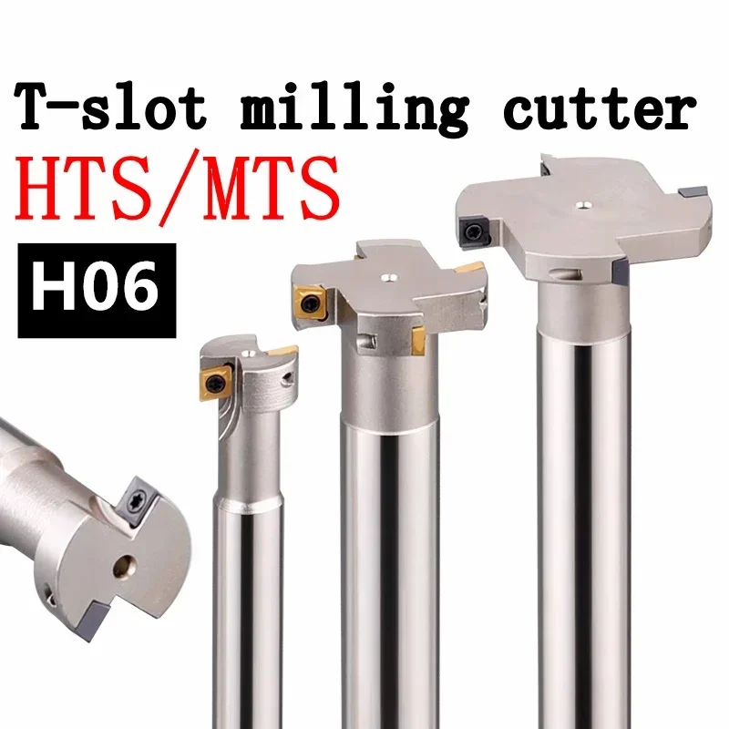 

Thickness 6mm H06 CNC T-groove milling cutter Rod HTS MTS series slotting Rod T-shaped milling cutter shank Slot Carbide insert
