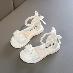 Sandali per bambini per ragazze estate 2023 scarpe da spiaggia per bambini scarpe Casual moda studenti comodi sandali piatti antiscivolo