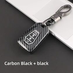 ABS Carbon Car Key Case For ISUZU Dmax D-max Mux 2021 2022+ D-max MU-X 3.0 Mux Key Cover Case