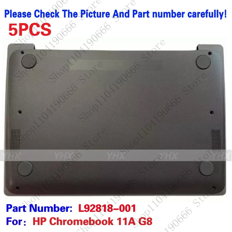 

Компоненты ноутбука, 5 шт., новинка для HP Chromebook 11A G8 EE, нижняя нижняя крышка корпуса L92818-001.