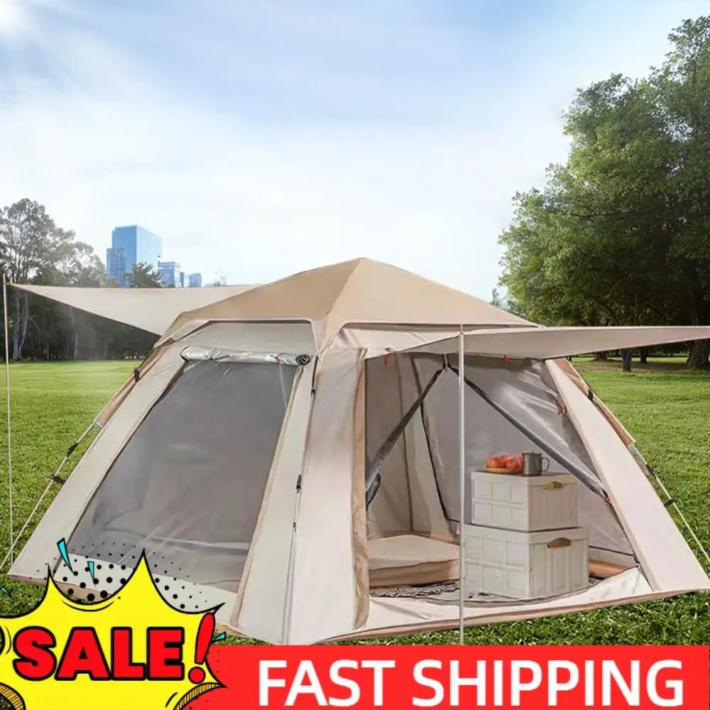 

Easy Pop Up Camping Tents Waterproof Large Size Family Tent Automatic Quick Opening Outdoor Tents for Camping Hiking & Traveling