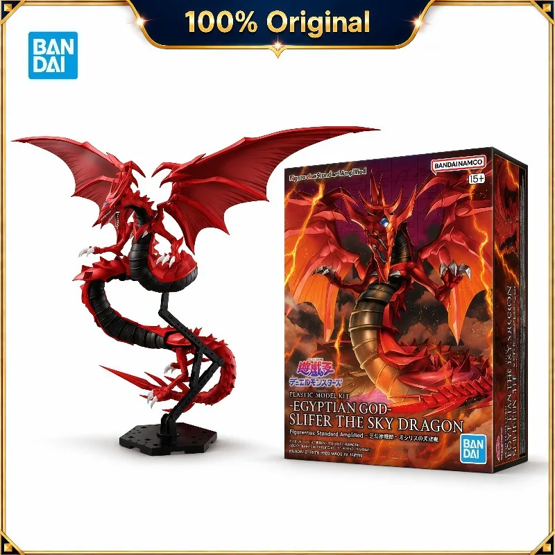 100% Original Bandai Figure-rise Amplified Yu-Gi-Oh Slifer the Sky Dragon Model Kit Anime Collectibles Home Decor Gifts In Stock