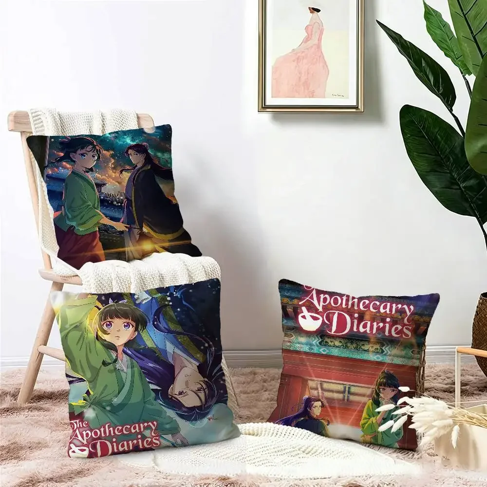 The Apothecary Diaries Anime Personalized Pillow Cover Kids Bedroom Wild Party Decor Pillowcase Kid Birthday Shower Gift