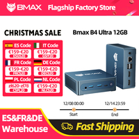 BMAX B4 Ultra Mini PC Windows 11 PC Intel N150 12GB 512GB SSD 2*HDMI 1*Type-C Supports 4K@60Hz 1000MHz Intel Graphics