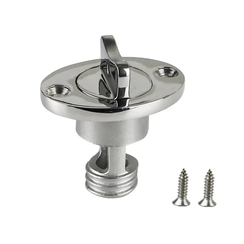 1 Piece Water Plug Tail Outlet Drain 316 Stainless Steel Boat Silk Plugging Kayak Water Plug Hatge Sewage Vent