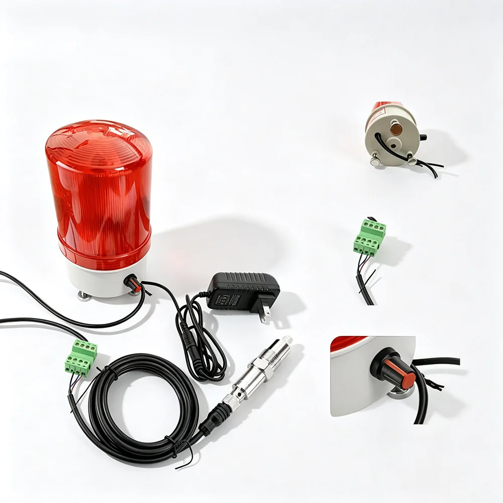 220V  High & Low Material Level Audible Visual Alarm, Material Level Sensor, Limit Alarm for Slurry and Powder Materials