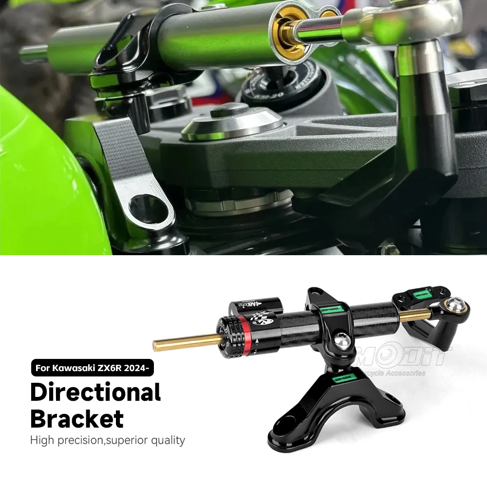 For Kawasaki ZX6R ZX-6r 2024- New Motorcycle Steering Stabilize Damper Shock absorber bracket Mounting Kit Accessories