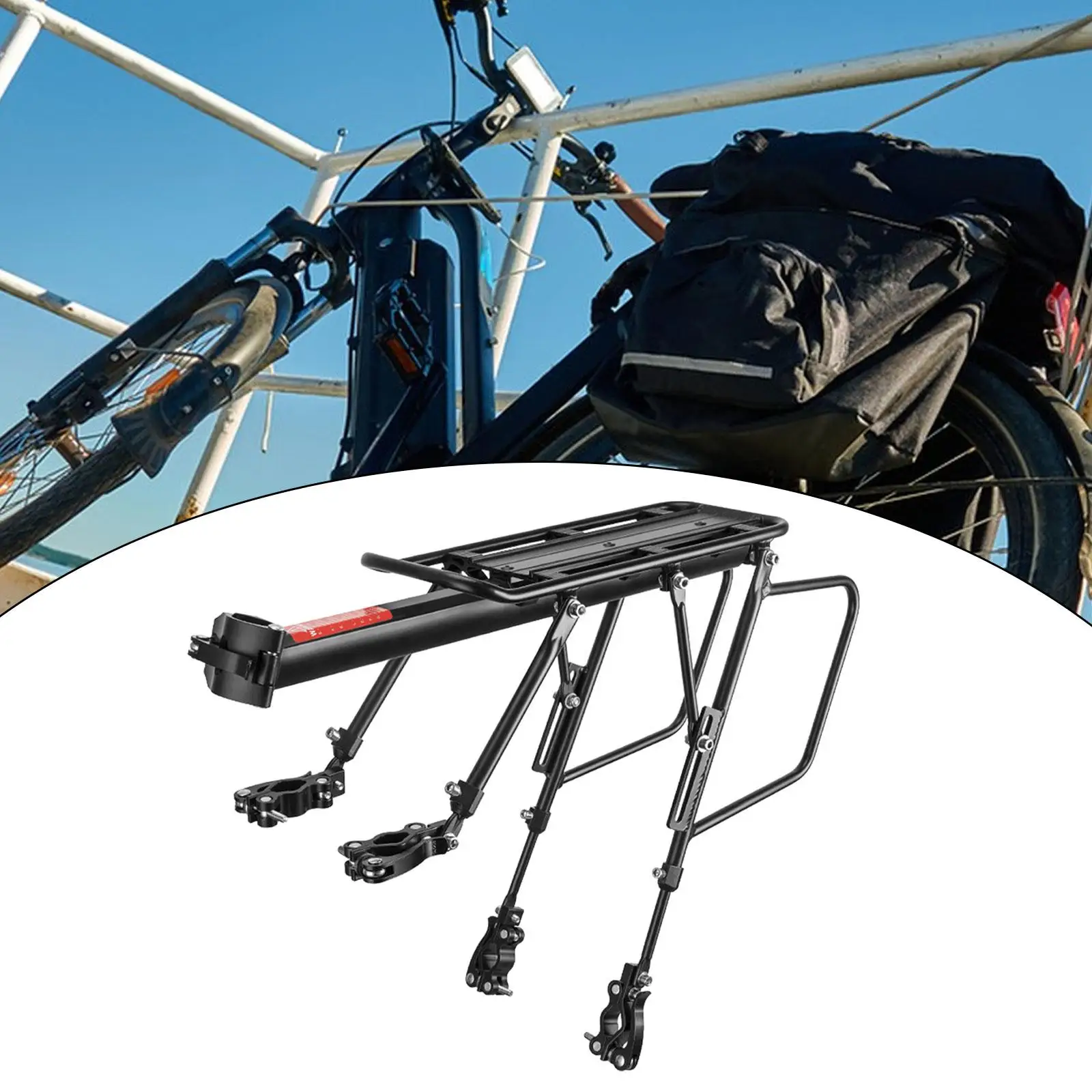 Bike Cargo Rack Carrier Rack Tailstock Luggage Holder Food Delivery Pannier Rack