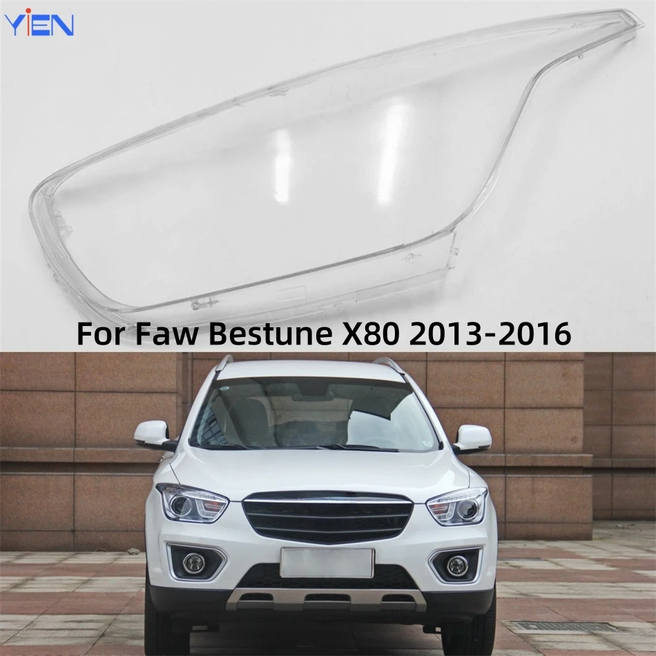 For Faw Bestune X80 2013 2014 2015 2016 Car Products Front Lamp Glass Glass Shell Car Front Headlight Lens Cover Lights Shell