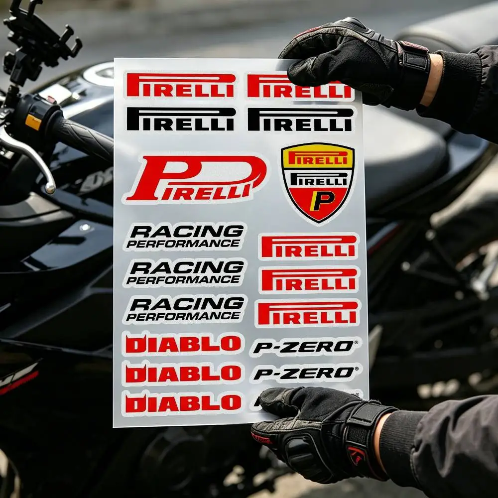 For Pirelli Reflective Tape for Helmet  High Luminance Safety Sticker for Motorcycle Car Bicycle  Waterproof