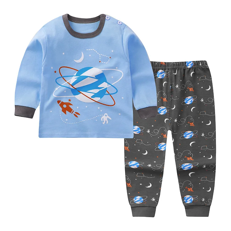 Clearance 4-5Y Kids Pajamas Girl Boy Clothes Baby Babi Pajama Sets Clothing Toddler Pjms Children's Fall Nightclothes Pyjamas