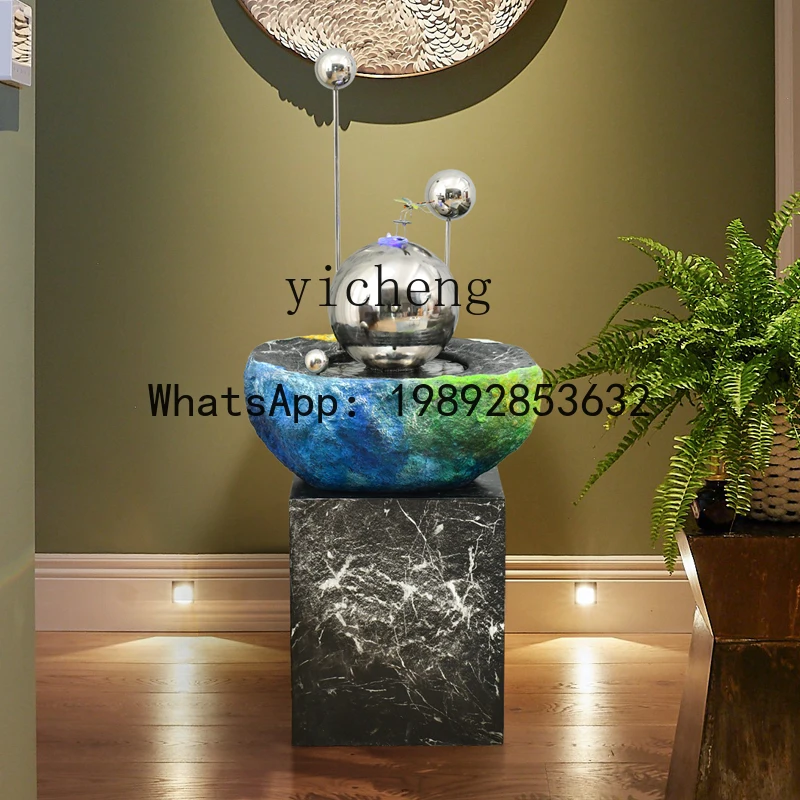 J3 living room indoor TV cabinet next to the entrance home decoration running water floor ornament 4