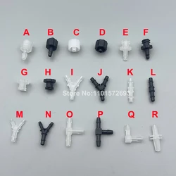 50PCS Inkjet Printer UV Solvent Ink Tube Fitting Y Shape Ink Tubing Connector Plastic Hose Pipe Adapter 3X2mm 4X3mm 5X3mm 6X4mm