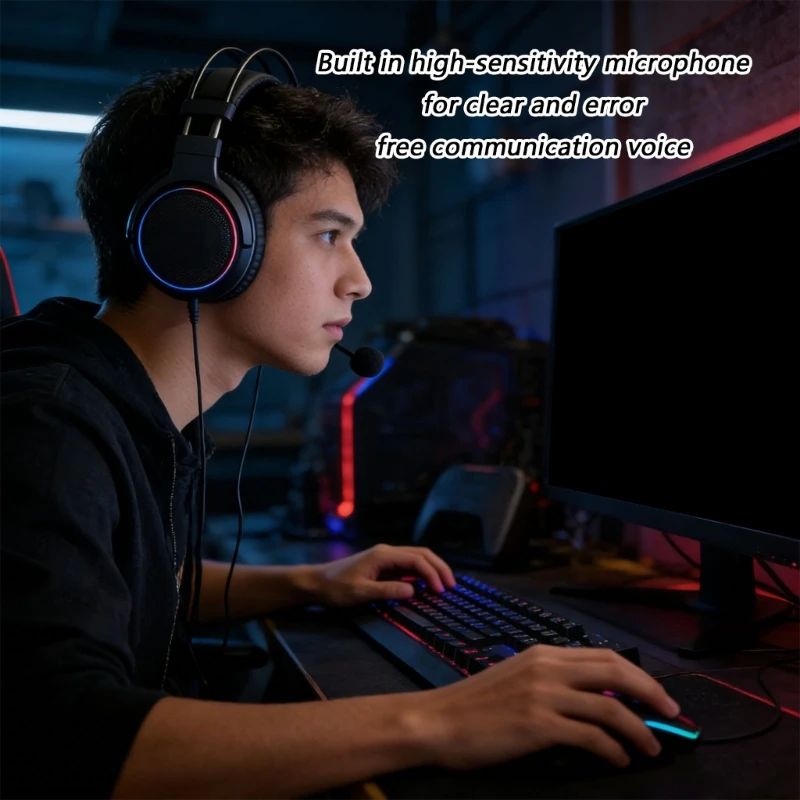 Noise Cancelling Microphone Boom for Cloud Orbit S Headphone Mic Boom for Esports and Casual Use Enhanced Sound Quality