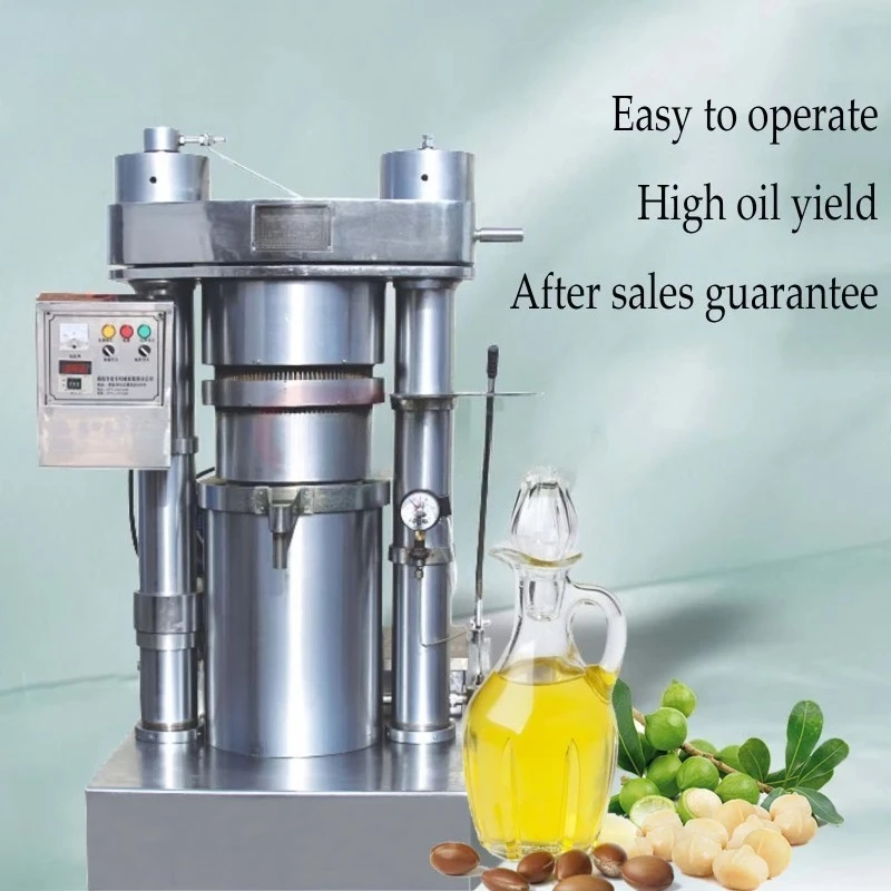Máquina Prensa de Aceite Frío Hidráulica Semiautomática Personalizada, Extractor de Manteca de Cacao, Coco, Nueces, Cacahuates, Chile y Sésamo de Grado Alimenticio