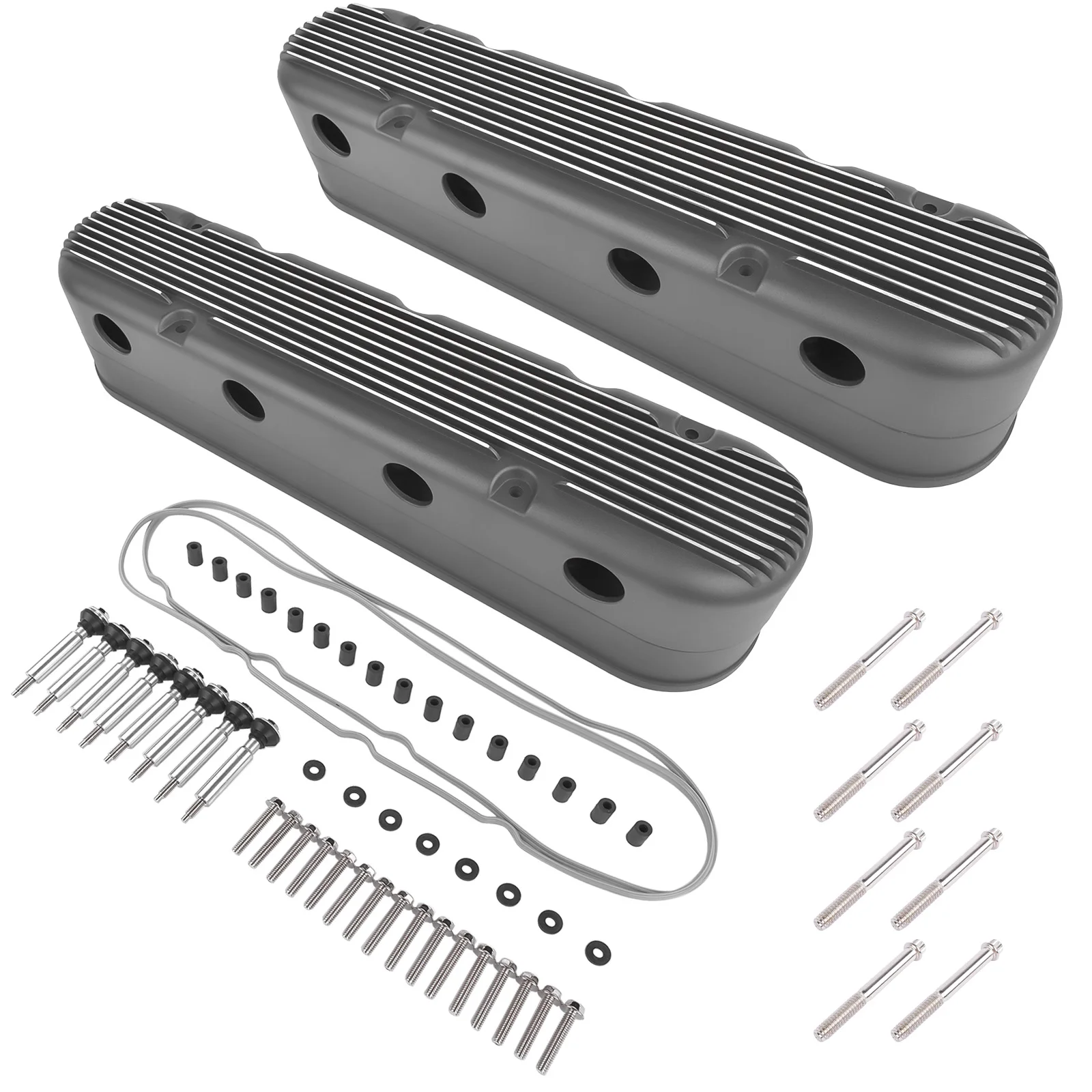 AP02 Engine Valve Covers Black for LS Engines LS1 LS2 LS3 LS6 LS7 Chevrolet Impala