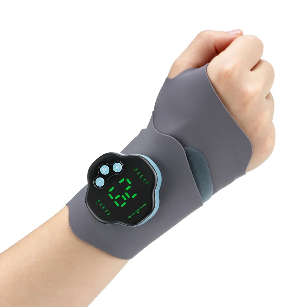 

Wireless Microcurrent Wrist Massage Band LCD Display Type-C Charging 360° Wrap Wrist Protector Therapy Wrist Brace Home Office