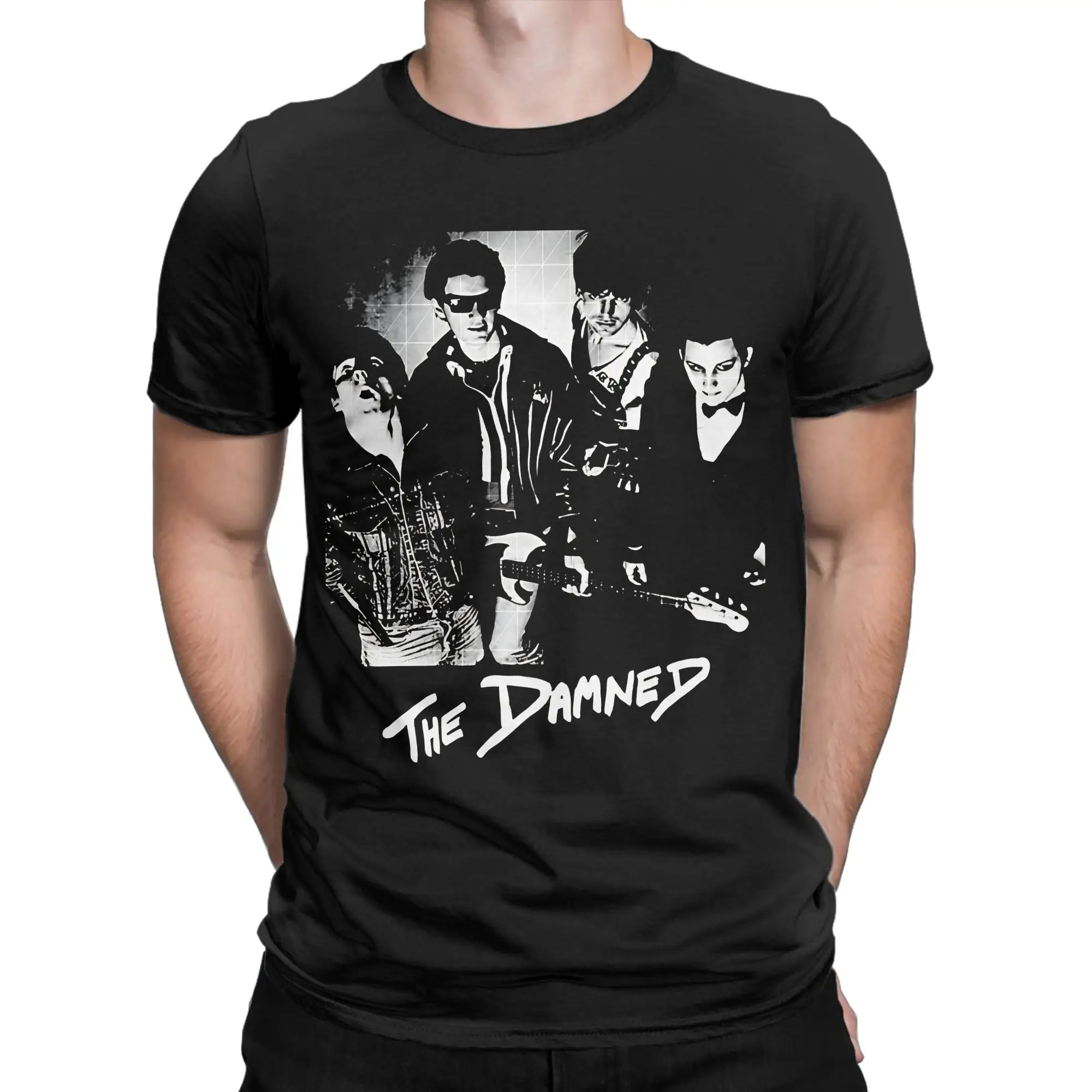 Surreal Macabre Punk Classic The Damned Funny 100% Cotton T-Shirt Tops Tees For Men
