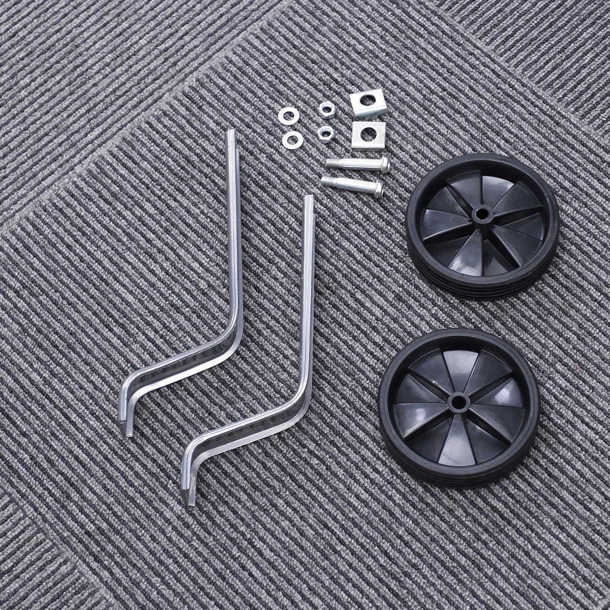 Children's Training Wheels Universal Porous 12-20 Inch Black Auxiliary Wheel Bike Accessories Balance Wheels for Safe Learning