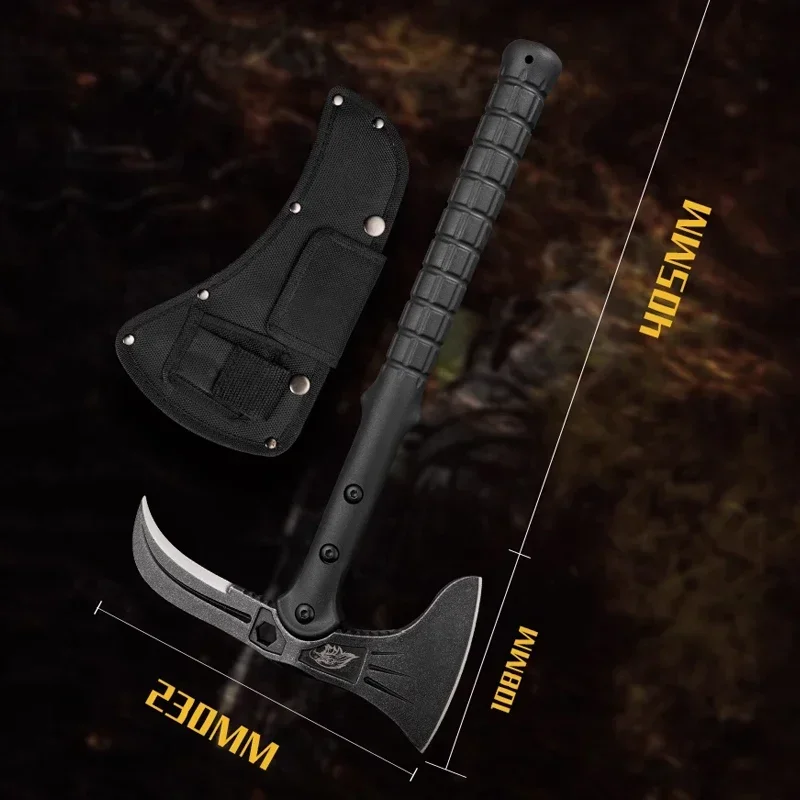 1PCS Multifunctional Axe Outdoor Survival Camping Hammer Defensive Tactics Mountain Cutting Engineer Axe