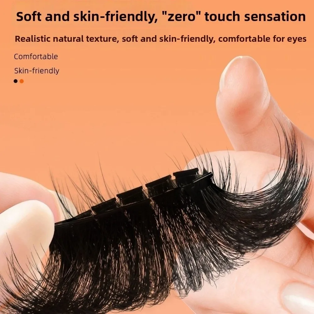 Thick False Eyelashes Single-cluster Curled Bionic Eyelashes European-style Eyelashe 5D Three-dimensional Eye Makeup Tools
