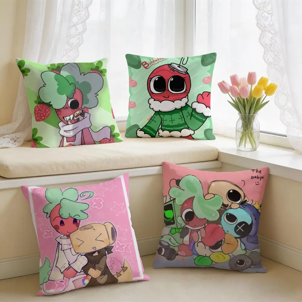 Astro B-Bobette Pebble Sprout Cushion Cover Square Short Plush Pillow Case Living Room Sofa Home Decor Funda 40X40