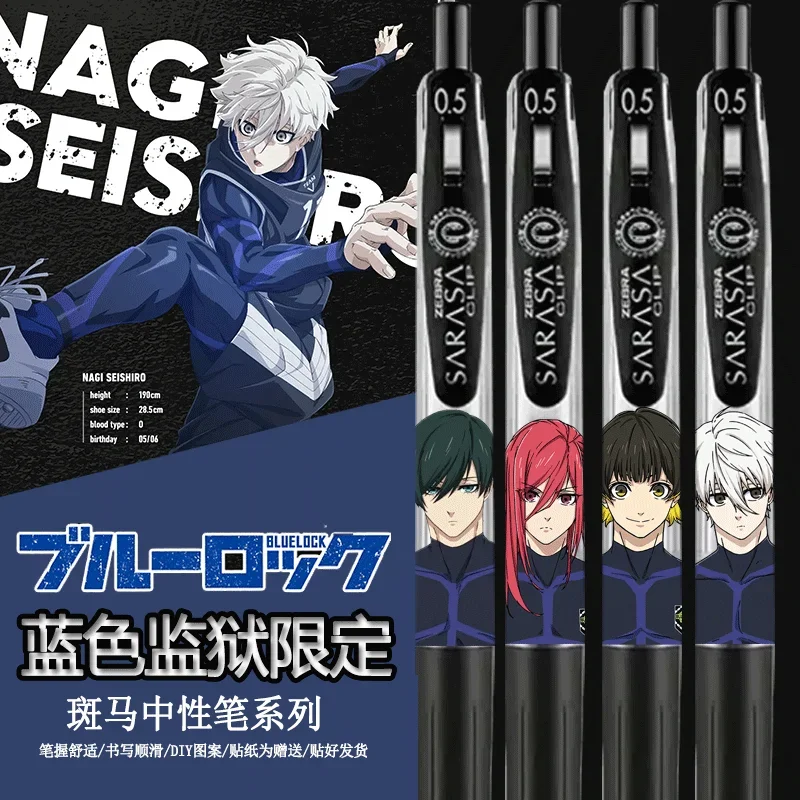 

Anime BLUE LOCK Rin Itoshi Bachira Meguru Nagi Seishiro Chigiri Hyoma Cosplay Cartoon 0.5mm Quick Press The Exam Gel Pen