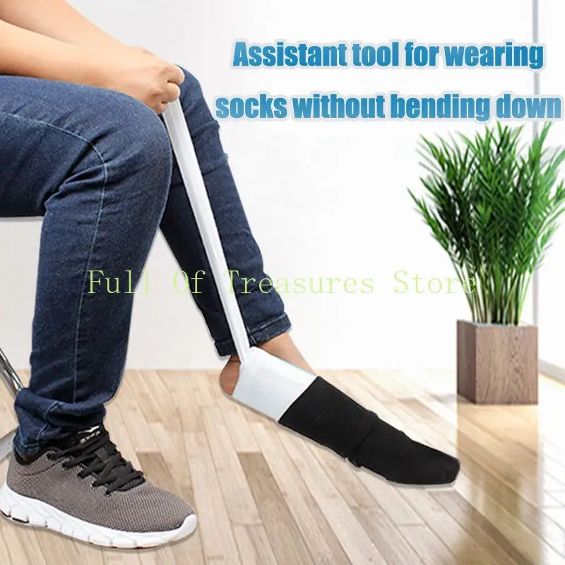 Flexible Sock Aid Kit Slider Sock Helper Aide Tool for Putting on Socks Men Women Elderly Sock Assist Device Sock Puller