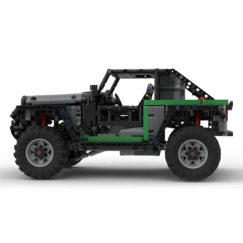 Moc ビルディングブロックモジュラージープ Trailcat 4x4 車モデルテクノロジーレンガ DIY アセンブリオフロード車両おもちゃホリデーギフト