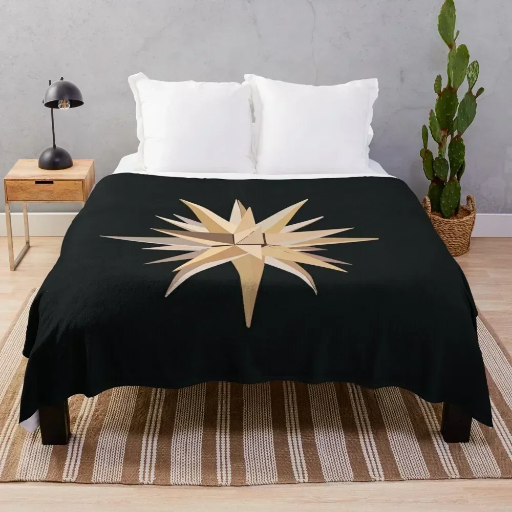 

Moravian Star Throw Blanket Ultra Soft Flannel Fleece Blanket for All Seasons