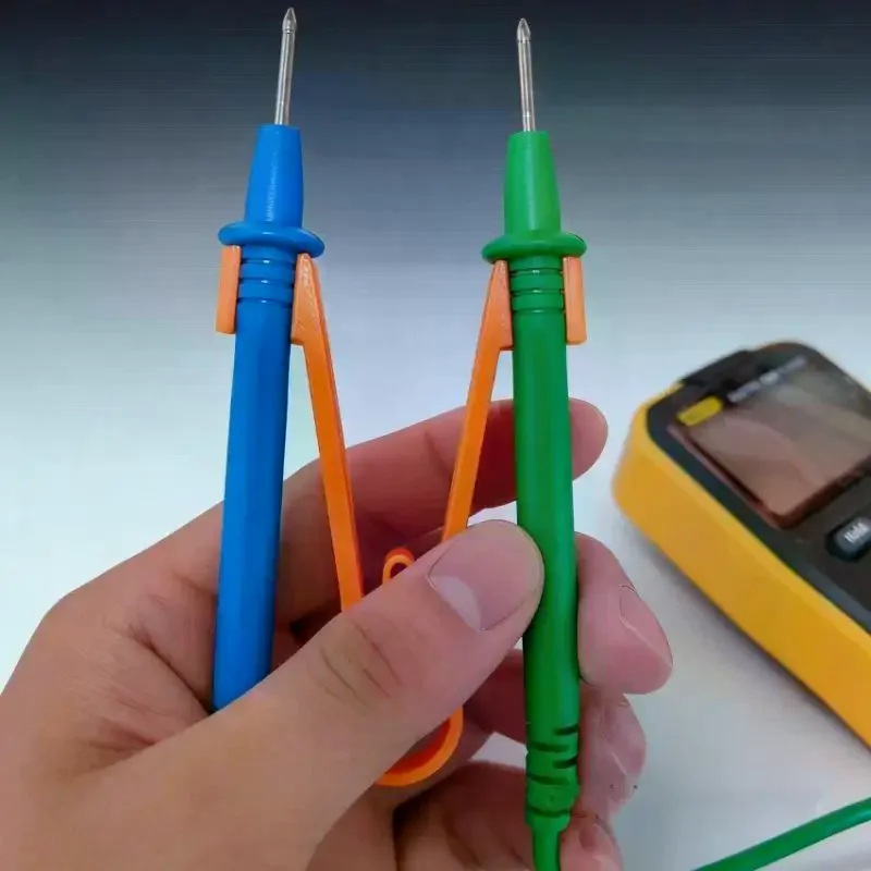 10Pcs 10 Mm Dia Multimeter Probe: Holder Tester Clamping Tool Electrical Testing Power Supply Maintenance