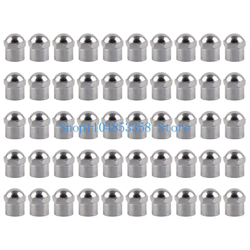 

652F 20/50pcs Car Tire Valves Caps Round Head Dust Proof Cover for Motorcycle Bikes