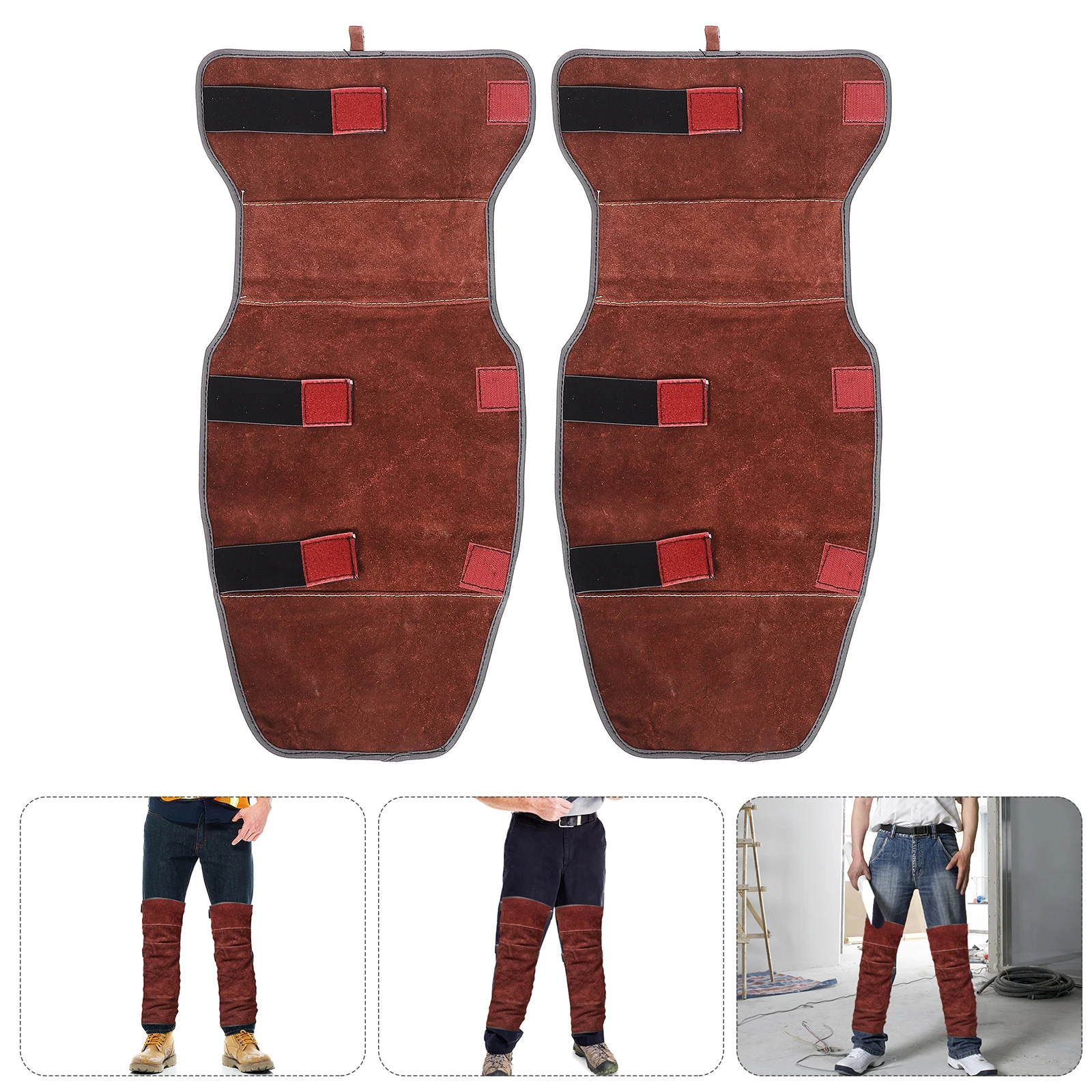 

1 Pair Anti-Scald Welding Leg Cover Durable Protective Electric Welding Knee Pad High Temperature Work Safety Leg