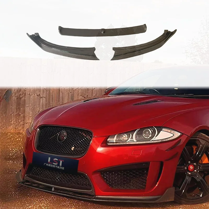 

Suitable for Jaguar XFRS carbon fiber bumper lip XF modified XFRS front bumper front lip separator 08-15 accessories body kit