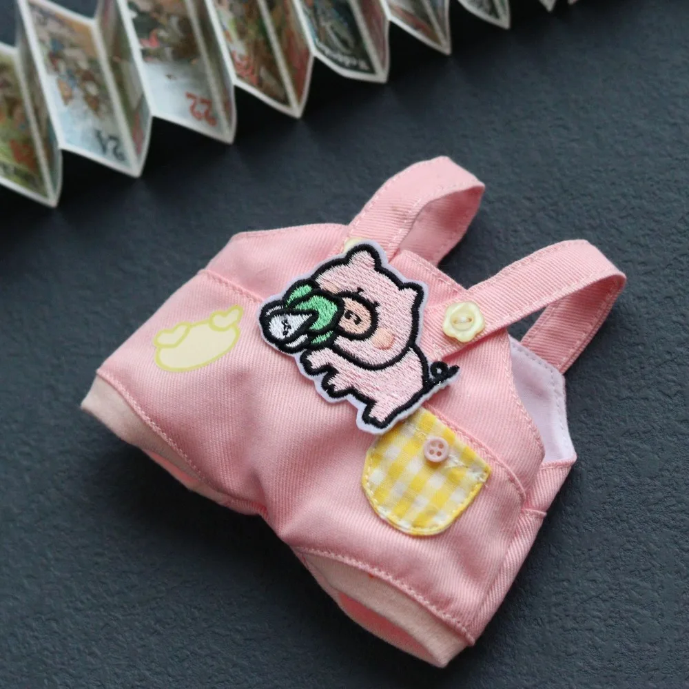 Ubranka dla lalek bawełnianych 20 cm, zwierzątka z kreskówek, słonik, świnka, mini ubranka dla pluszowych lalek, moda dla lalek bawełnianych 20 cm