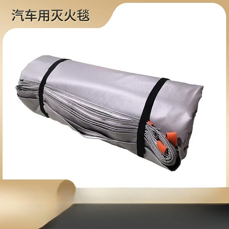 Fireproof smoke blocking high temperature car fire blanket, car fire blanket large fire blanket