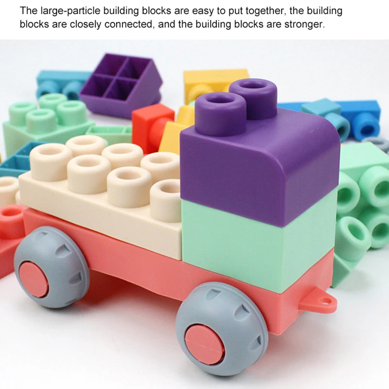 Blocs de construction 3D en plastique souple, jouet pour bébé, compatibles avec les anneaux de dentition tactiles, bricolage, blocs en caoutchouc, cadeau pour enfants, 20 ou 40 pièces