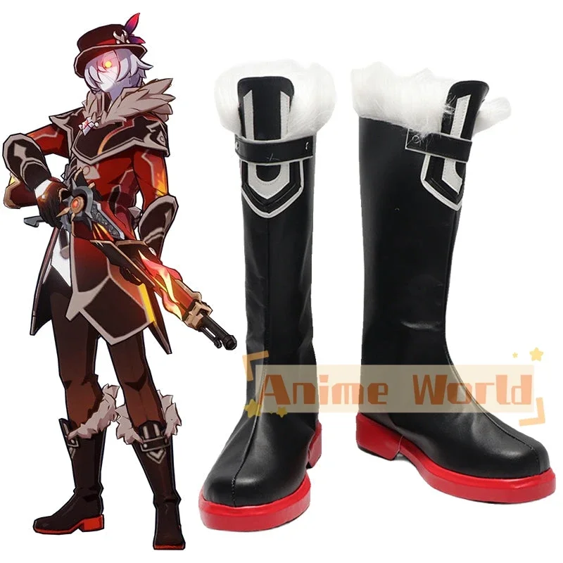 

Genshin Impact Fatui Skirmisher Pyroslinger Bracer Shoes Сапоги для косплея Карнавальные ботинки на Хэллоуин на заказ