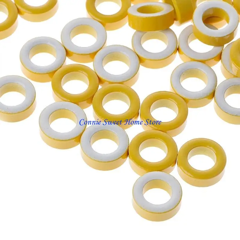 

LXAF 50 PCS/SET T50-26 Железное ядро ​​тороидальные кольца ферритов 7,5 мм для индукторов