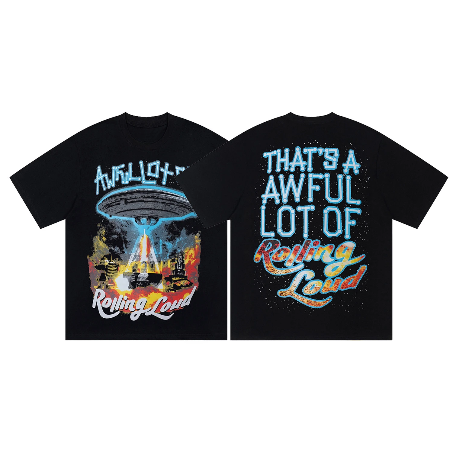 Fit Summer That A Lot of Awful Cough Syrup American-style High Street Short-sleeved T-shirt for Both Men and Women Cotton