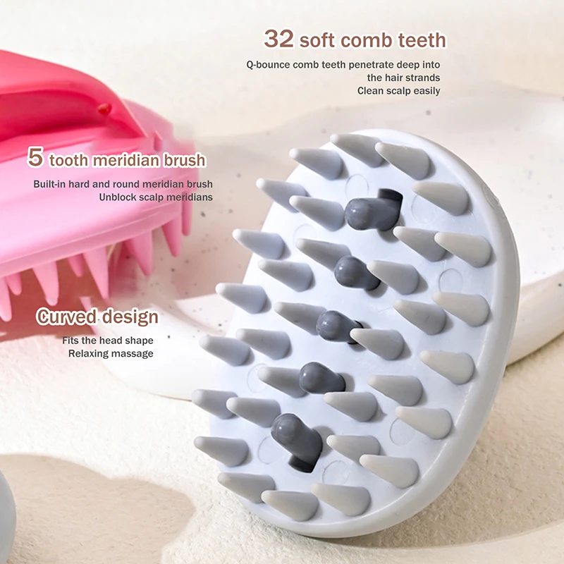 2 في 1 فرشاة تدليك الجسم حمام فرشاة اغتسال الشامبو فرشاة رئيس فروة الرأس تدليك مشط غسل الشعر مشط صالون تصفيف الشعر أداة