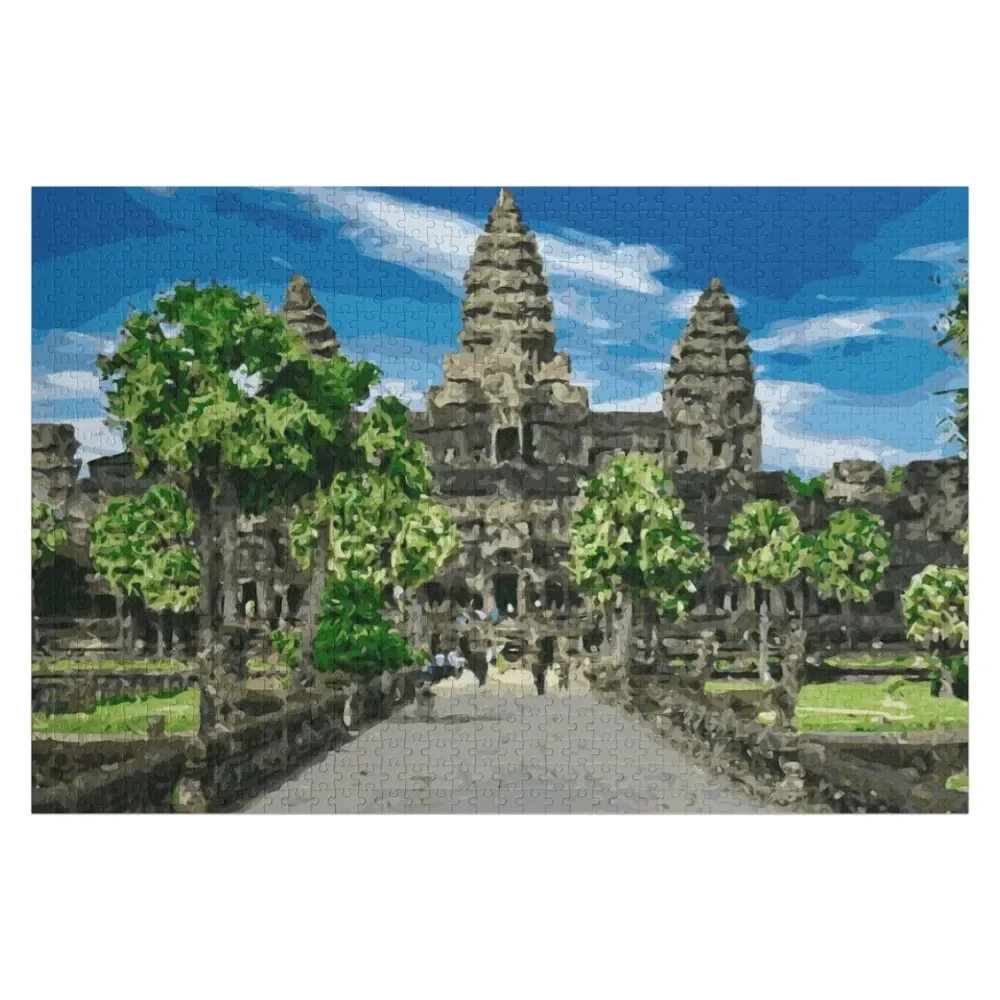 

CAMBODIA Siem Reap Ankor Wat Front Jigsaw Puzzle Customs With Photo Customizeds For Kids Personalized Gift Ideas Iq Puzzle