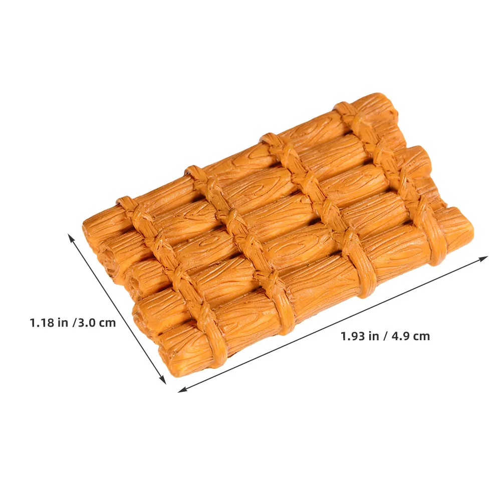 12Pcs Detailed Resin Miniature Rafts Chinese Landscape Theme Micro Decoration Bonsai Aquarium Terrarium Home Office Garden Art